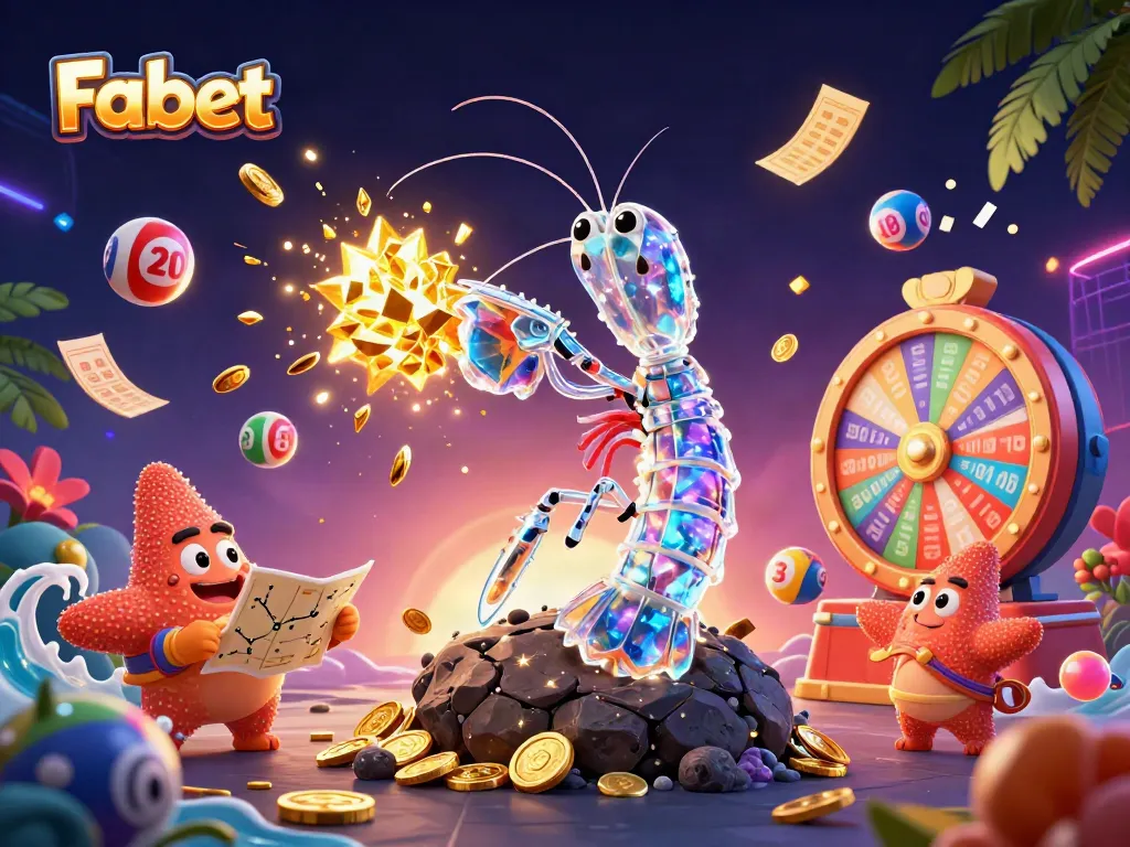 Experience thrill and excitement at Fabet with colorful lottery elements and vibrant gaming visuals.