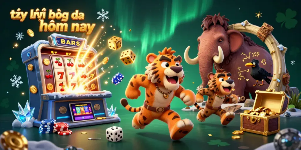 Engage with tỷ lệ bóng đá hôm nay featuring dynamic casino elements and lively characters.