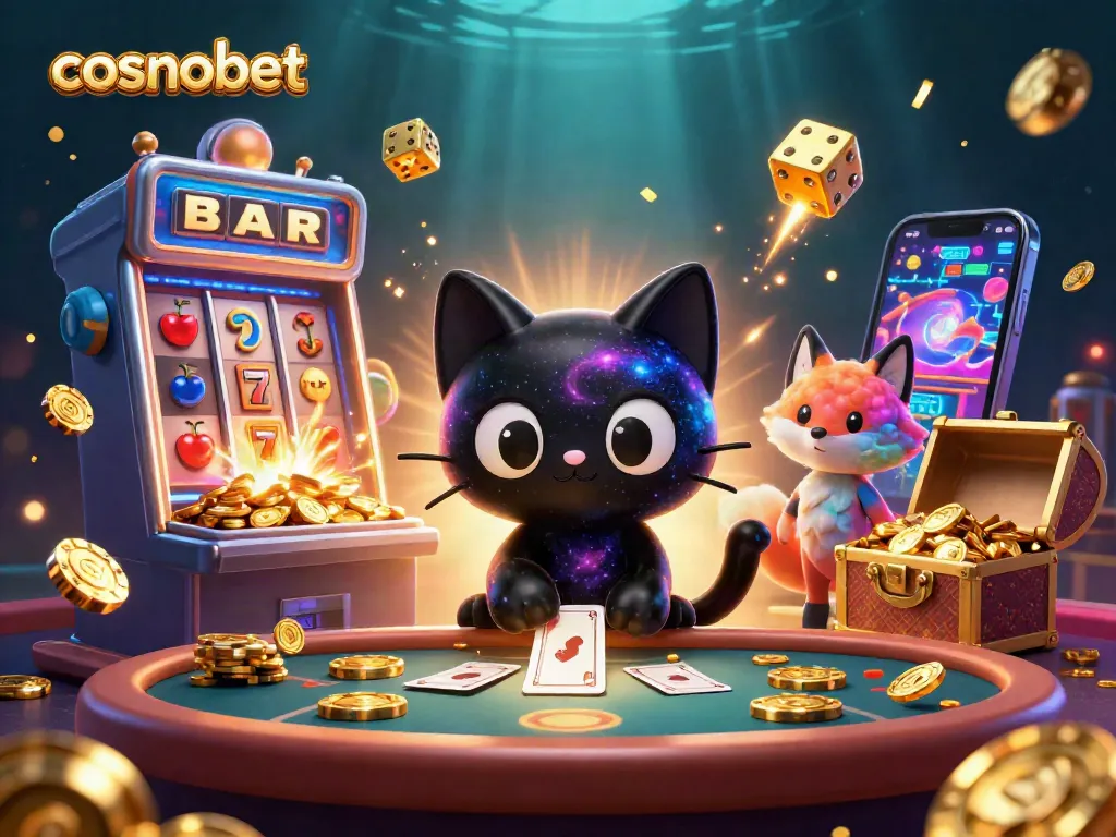 Experience thrilling gameplay at cosmobet's vibrant cosmic casino, featuring a dazzling jackpot scene.