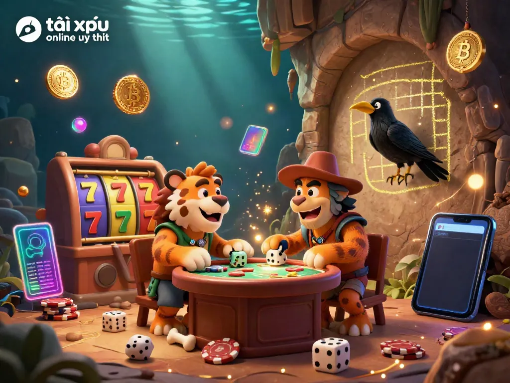 Play exciting tài xỉu online uy tín at this vibrant prehistoric casino with unique characters and gaming elements.