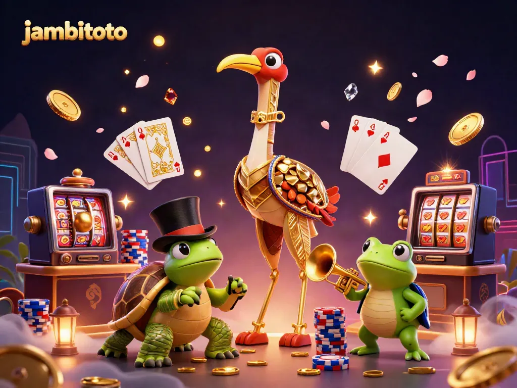 Experience thrilling play at jambitoto, featuring vibrant characters and dynamic gaming elements.