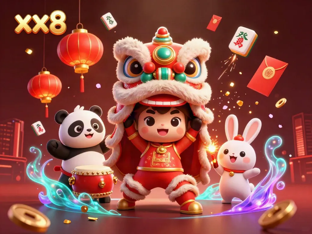 Engage with exciting xx8 casino promotions amid festive lion dance celebrations.