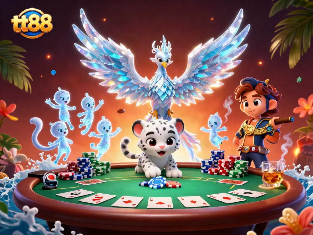 Experience the excitement of tt88 with a vibrant casino scene featuring dynamic gambling action.