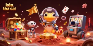 Engage with kèo nhà cái through vibrant Martian gaming adventures featuring slot machines and treasure.