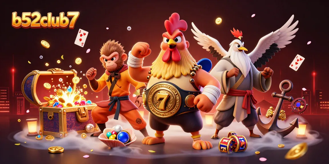 Experience thrilling wins with b52club7's vibrant casino adventure featuring dynamic characters and game elements.
