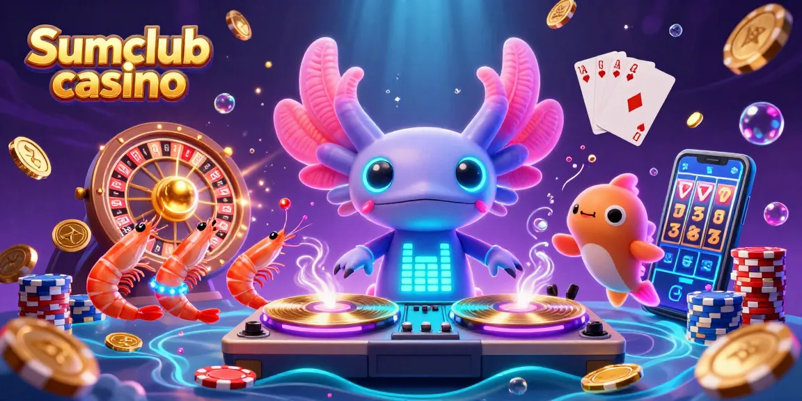 Engage in thrilling action at Sumclub casino with vibrant underwater 3D characters and casino games.