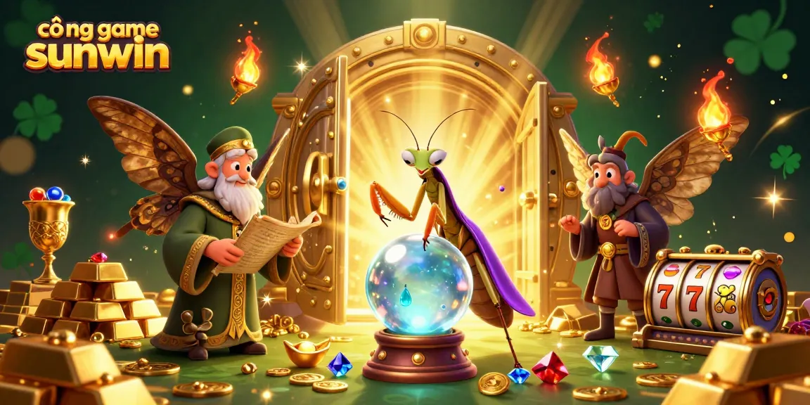 Join the excitement of cổng game sunwin featuring vibrant slots and characters in a rich casino atmosphere.