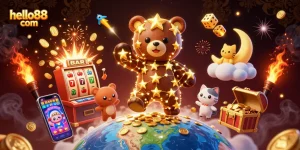 Win big with hello88 com during exciting slots and casino games, featuring vibrant characters and rich visuals.