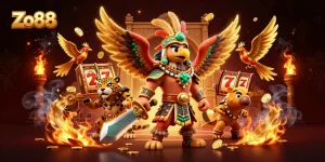 Engage with Zo88's thrilling gaming world featuring vibrant characters and exciting slot elements.