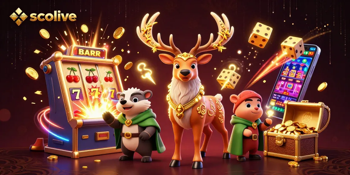 Socolive offers a thrilling experience with vibrant casino elements and engaging characters in a dynamic 3D scene.