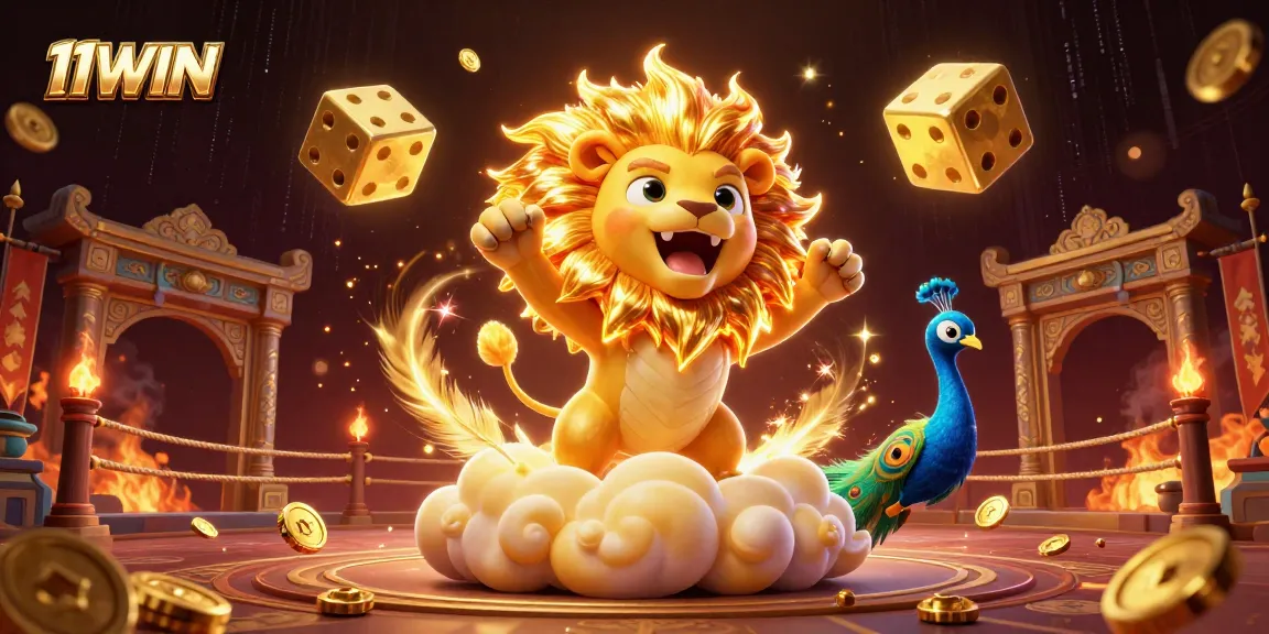 Engaging gameplay at 11WIN featuring vibrant 3D characters and casino elements.