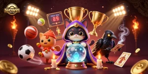 Experience excitement with sunwin chính hãng in this vibrant 3D casino-themed illustration.