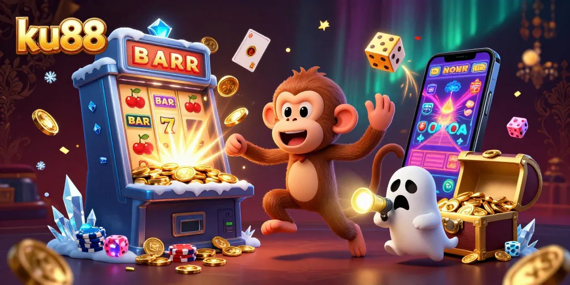 Engage in thrilling gameplay with ku88's haunted casino featuring vibrant characters and exciting gaming elements.
