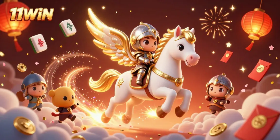 Engage with the vibrant 11WIN universe by exploring a whimsical illustration featuring exciting gaming elements.